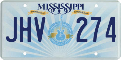 MS license plate JHV274