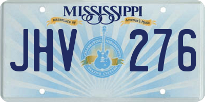 MS license plate JHV276