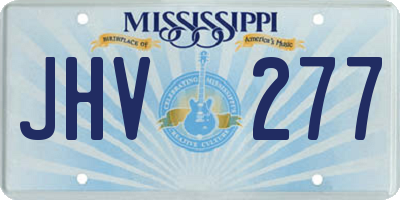 MS license plate JHV277