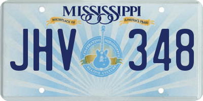 MS license plate JHV348