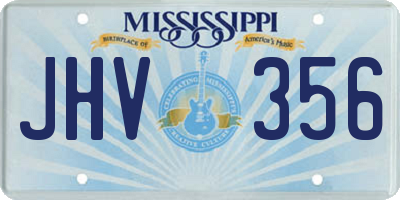 MS license plate JHV356