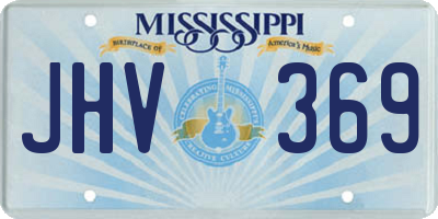 MS license plate JHV369