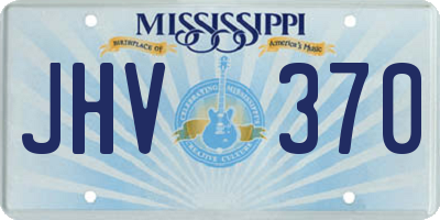 MS license plate JHV370