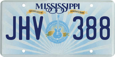 MS license plate JHV388