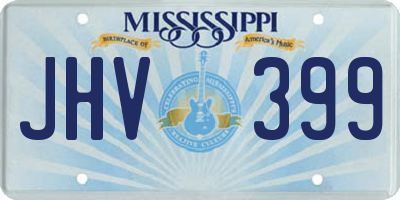 MS license plate JHV399