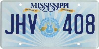 MS license plate JHV408