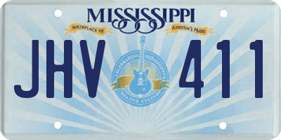 MS license plate JHV411