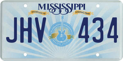 MS license plate JHV434