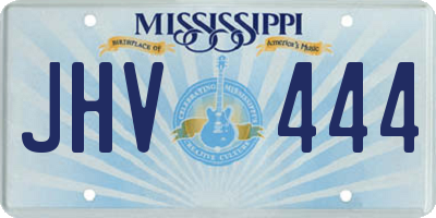 MS license plate JHV444