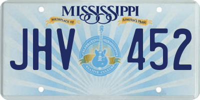 MS license plate JHV452