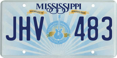 MS license plate JHV483
