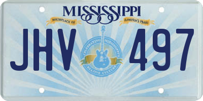 MS license plate JHV497