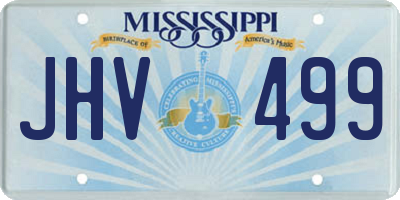 MS license plate JHV499