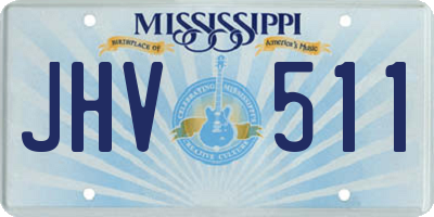MS license plate JHV511