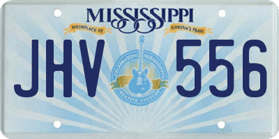 MS license plate JHV556