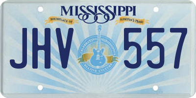 MS license plate JHV557