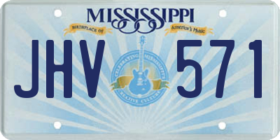 MS license plate JHV571