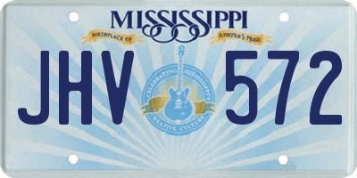 MS license plate JHV572