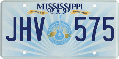 MS license plate JHV575