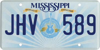 MS license plate JHV589