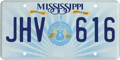 MS license plate JHV616