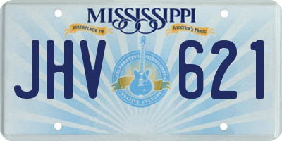 MS license plate JHV621