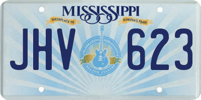 MS license plate JHV623