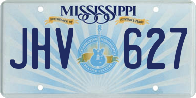 MS license plate JHV627