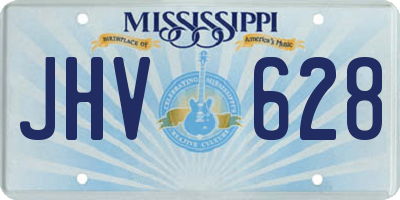 MS license plate JHV628