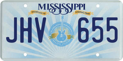 MS license plate JHV655