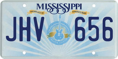 MS license plate JHV656
