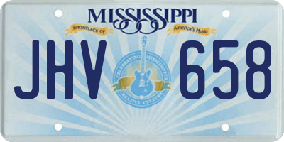 MS license plate JHV658