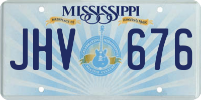 MS license plate JHV676
