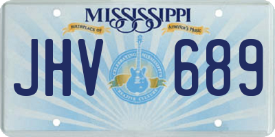 MS license plate JHV689