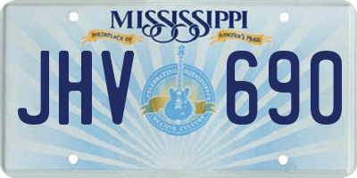 MS license plate JHV690