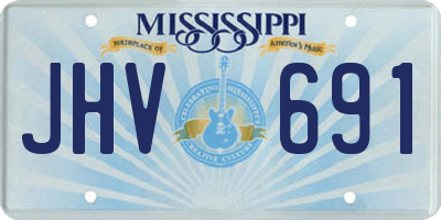 MS license plate JHV691