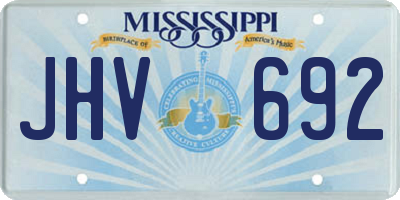 MS license plate JHV692