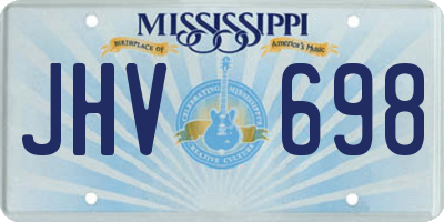 MS license plate JHV698