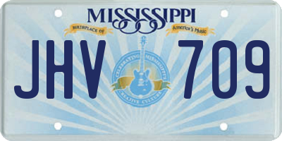 MS license plate JHV709