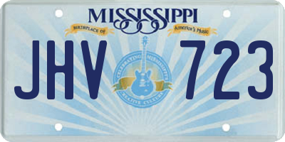 MS license plate JHV723