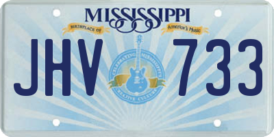 MS license plate JHV733