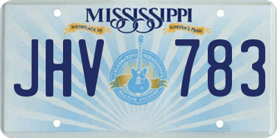 MS license plate JHV783