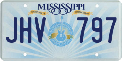 MS license plate JHV797