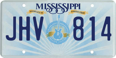 MS license plate JHV814
