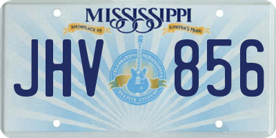 MS license plate JHV856