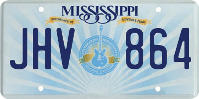 MS license plate JHV864