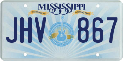 MS license plate JHV867