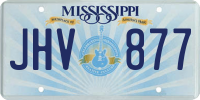 MS license plate JHV877