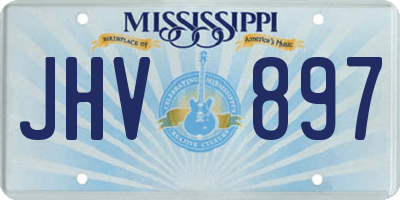 MS license plate JHV897