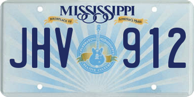 MS license plate JHV912
